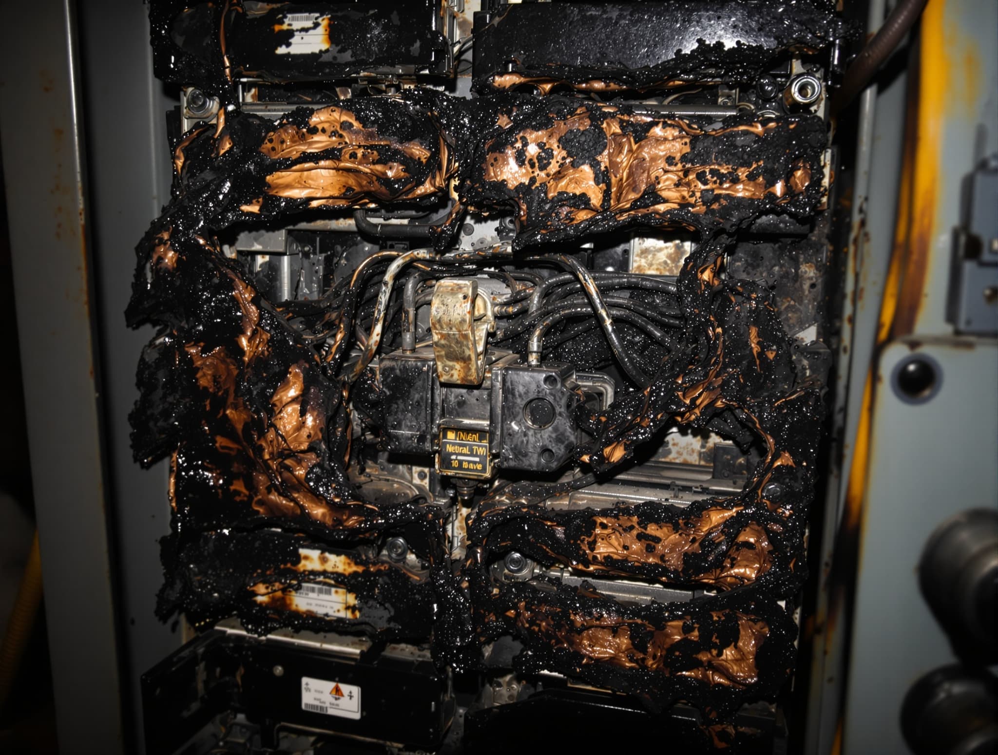 Service Call: Burned Neutral in Bay Shore - before