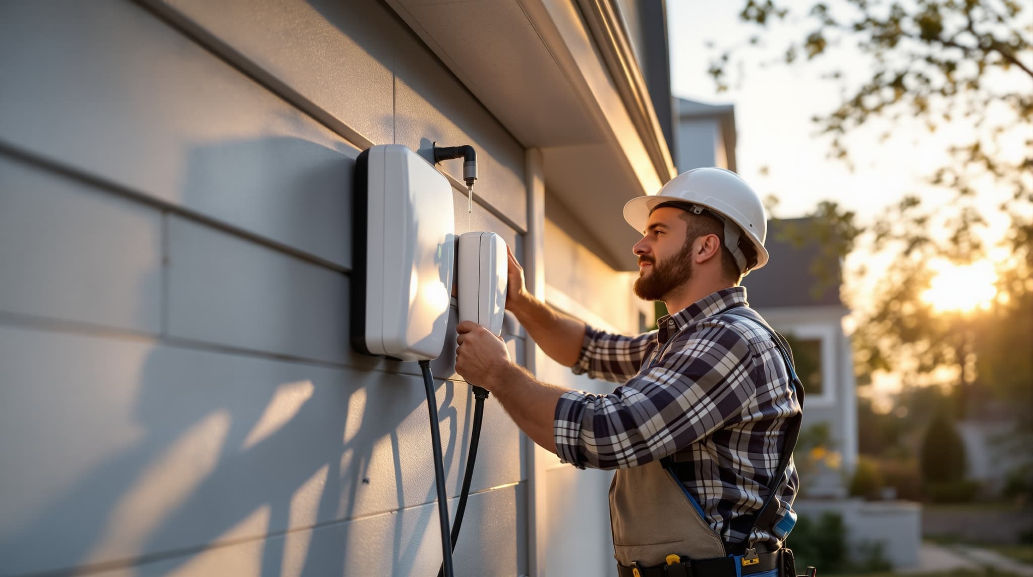 Tesla Wall Connector install in progress