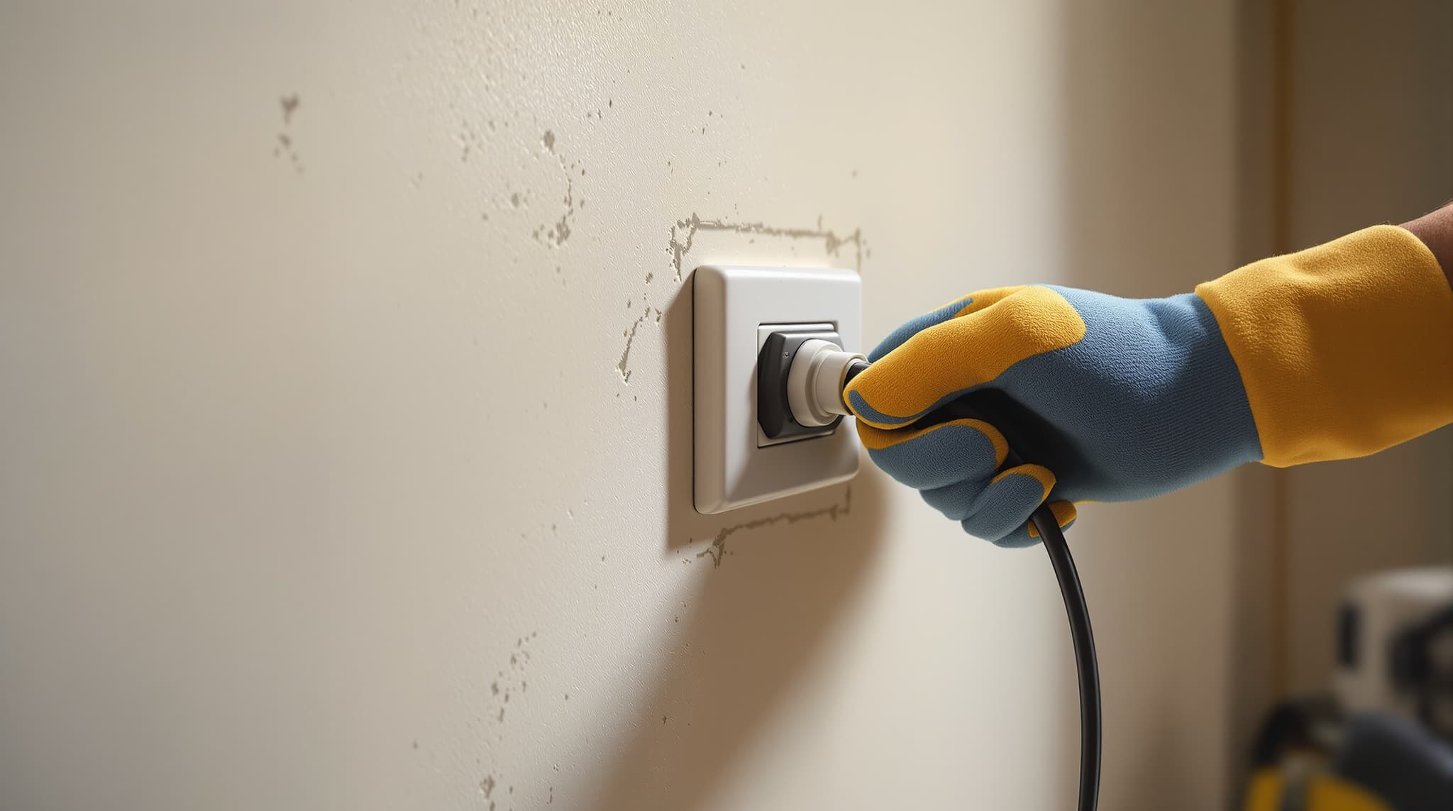 Long Island Electric Co. crew installing electrical on a home